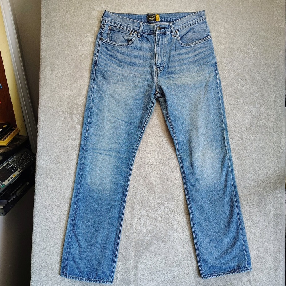 J.CREW Men's Slim Straight Jeans Blue Denim W32 L32